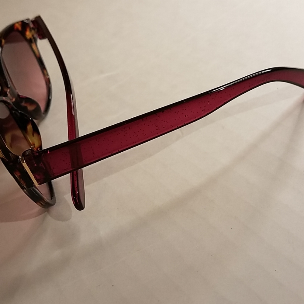 Raspberry glitter tortoise shell frames SG1 - Picture 4 of 6